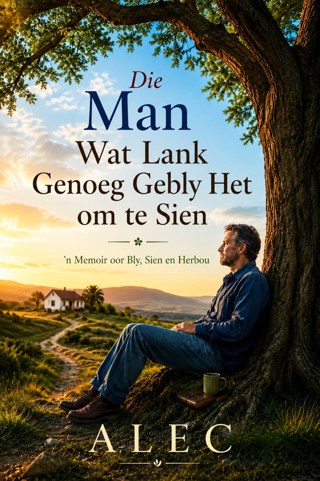 Omslag van Die Man Wat Lank Genoeg Gebly Het om te Sien deur Alec P. Daschner